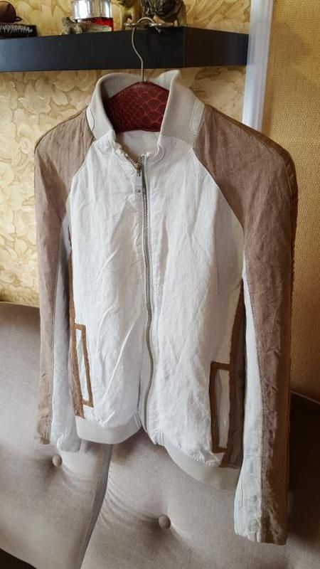 Ексклюзивна вітровка zara man, 100% льон - фото фото фото 2