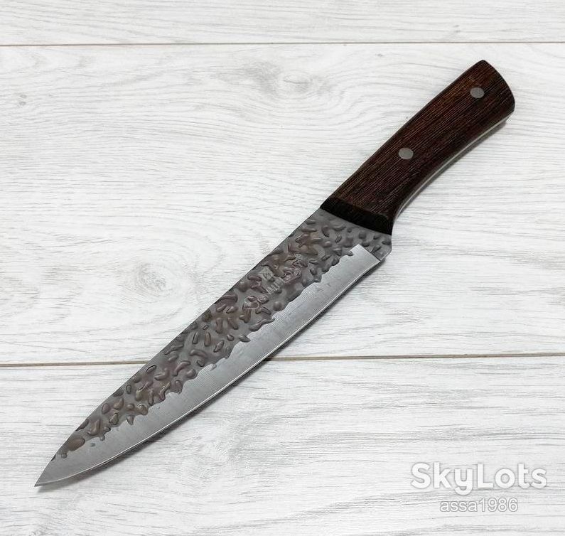 Кухоний ніж Sonmelony Knife 30см для нарізки м'яса,риби,овочів в чехлі з екошкіри - фото фото фото 2