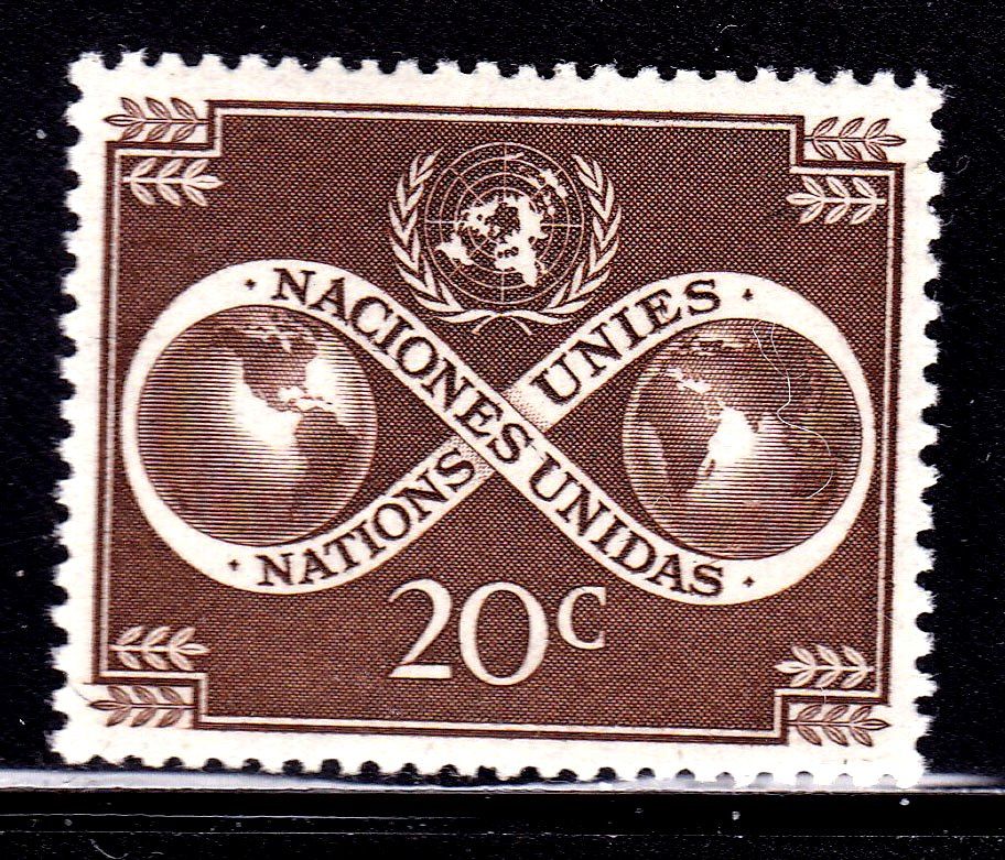 ООН / UN  1951 г MNH - глобус - фото фото фото 0