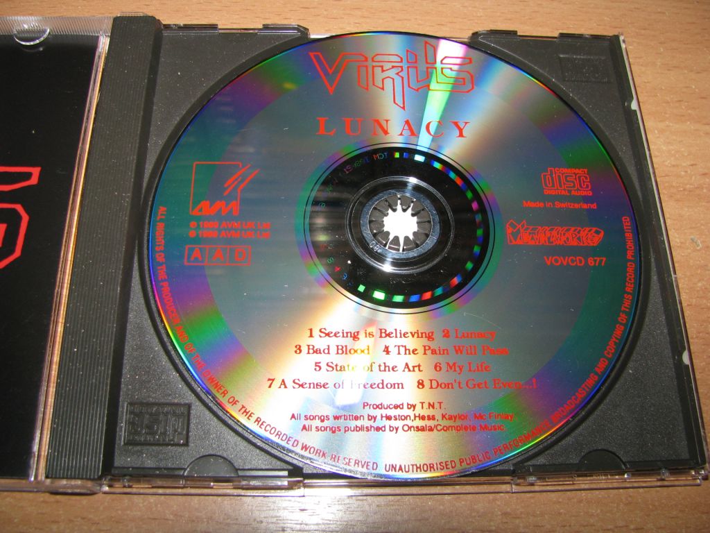 VIRUS - Lunacy  (1989 AVM 1st press,Swiss) - фото фото фото 2
