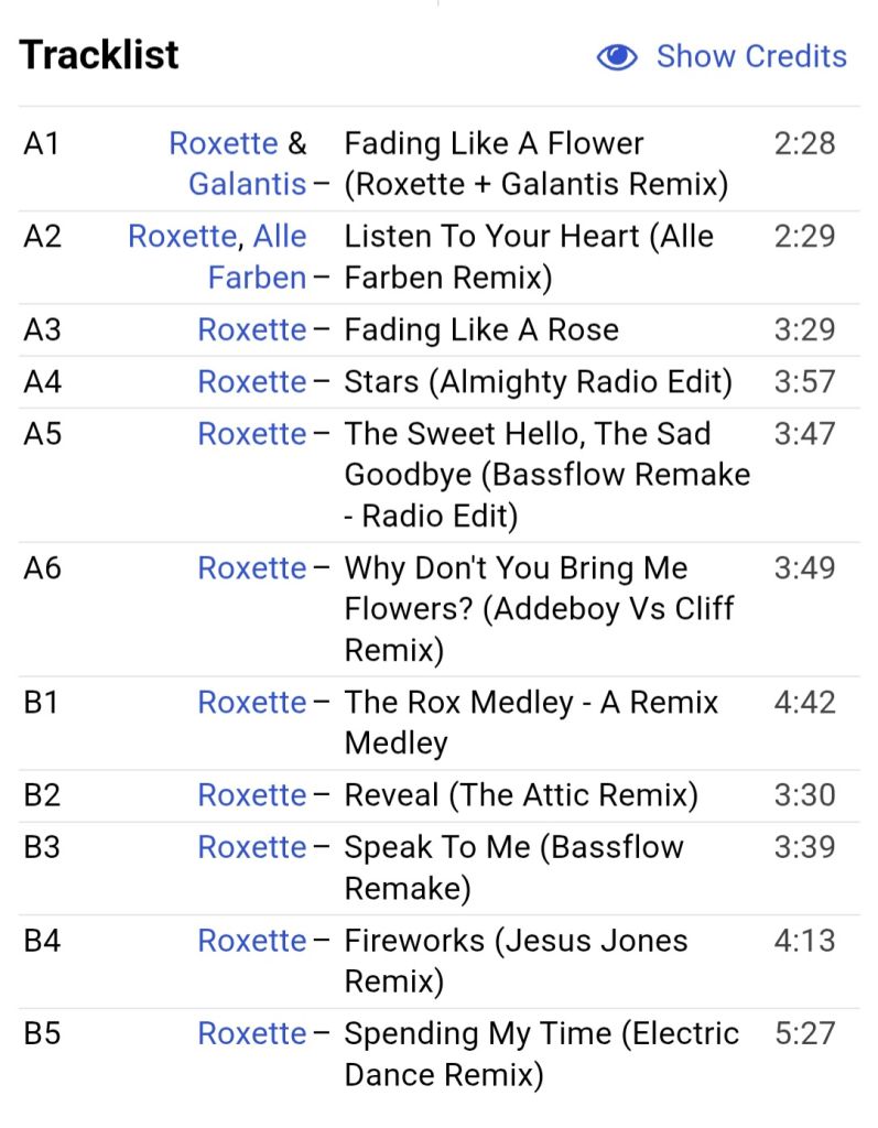 Roxette - ROX RMX - 2024  (LP). 12. Vinyl. Пластинка. Europe. S/S. - фото фото фото 4