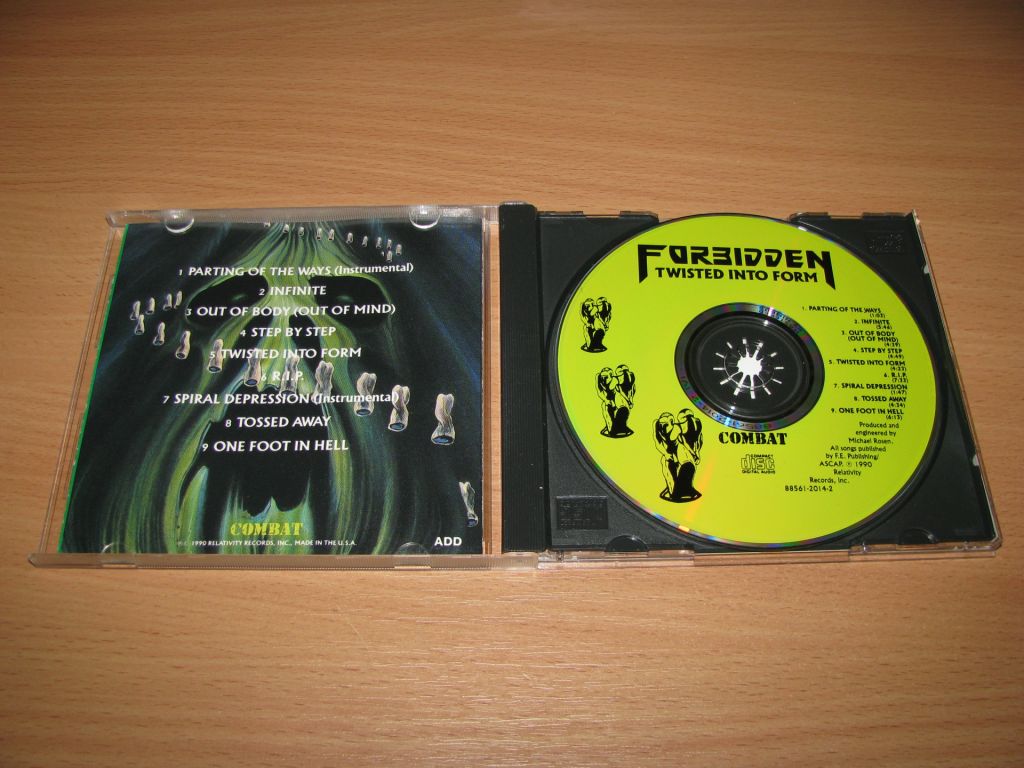 FORBIDDEN - Twisted Into Form  (1990 Combat 1st press,USA) - фото фото фото 1