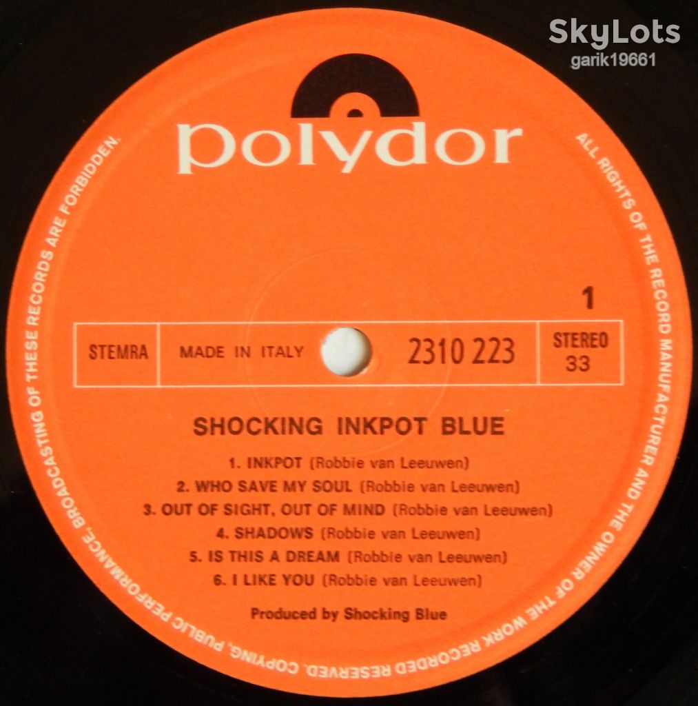 Shocking Blue – Inkpot  (Polydor – 2310 223, Italy) EX+/NM- - фото фото фото 2