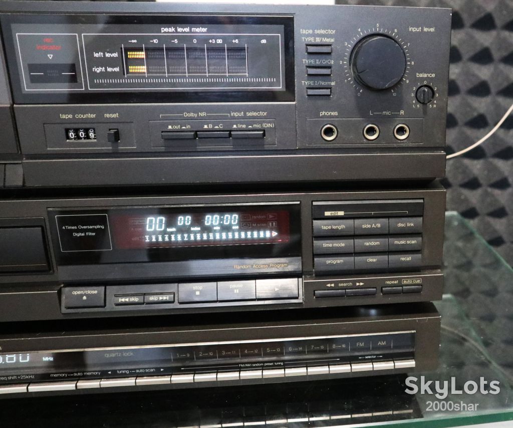 Стойка Technics кассетная дека, сд проигрыватель, тюнер. - фото фото фото 3