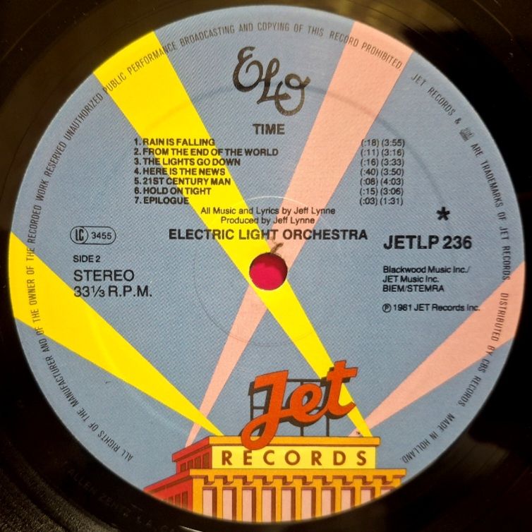 Electric Light Orchestra / ELO - Time - 1981.    (LP). 12. Vinyl. Пластинка. Holland. - фото фото фото 5