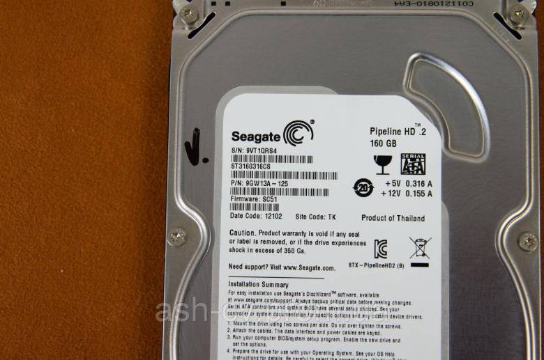 Жорсткий диск, вінчестер, HDD, Seagate, ST3160316CS, 3.5, SATA, 160 Gb - фото фото фото 3