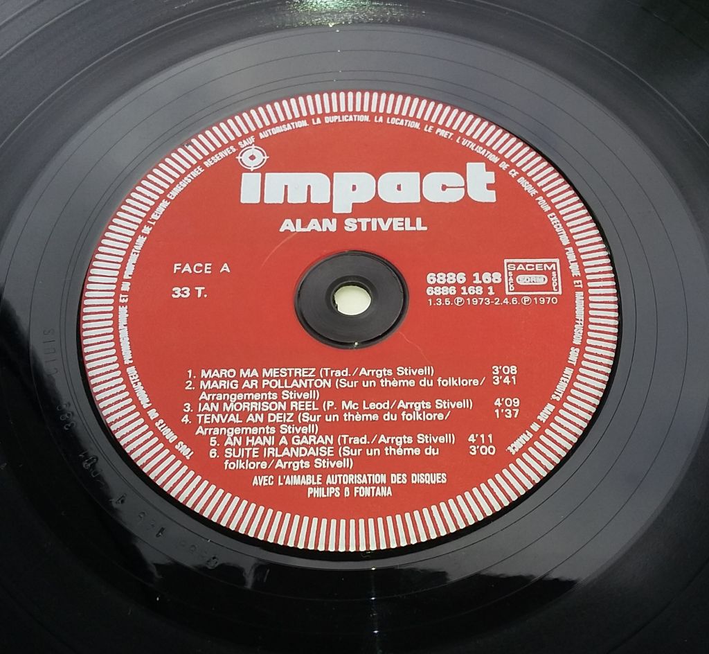 ALAN STIVELL LP EX/VG++ - фото фото фото 2