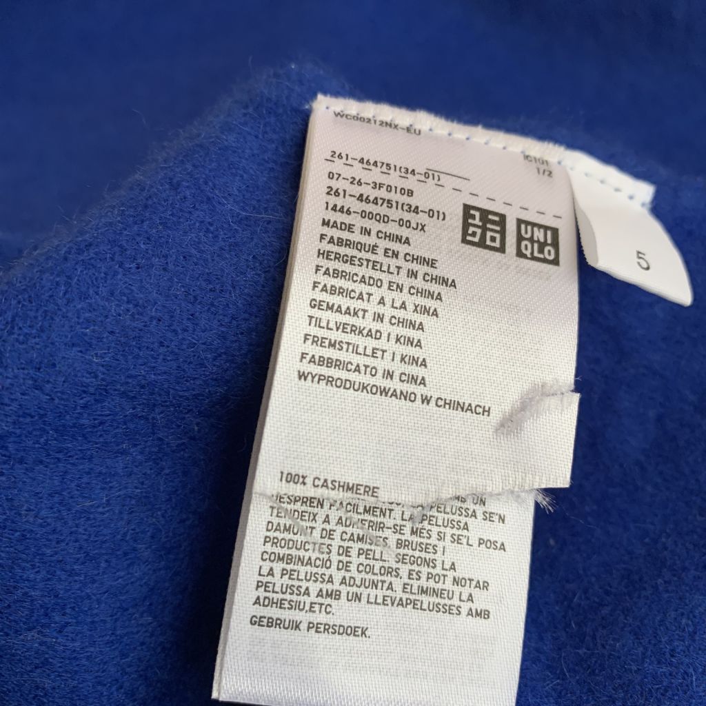 Яскрава кашемірова шаль UNIQLO кашемір якість - фото фото фото 5