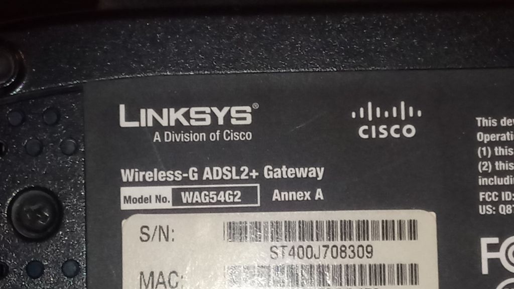 ADSL-модем роутер CISCO LINKSYS WAG54G2 Wireless-G ADSL2+ Gateway 199 ГРН - фото фото фото 3