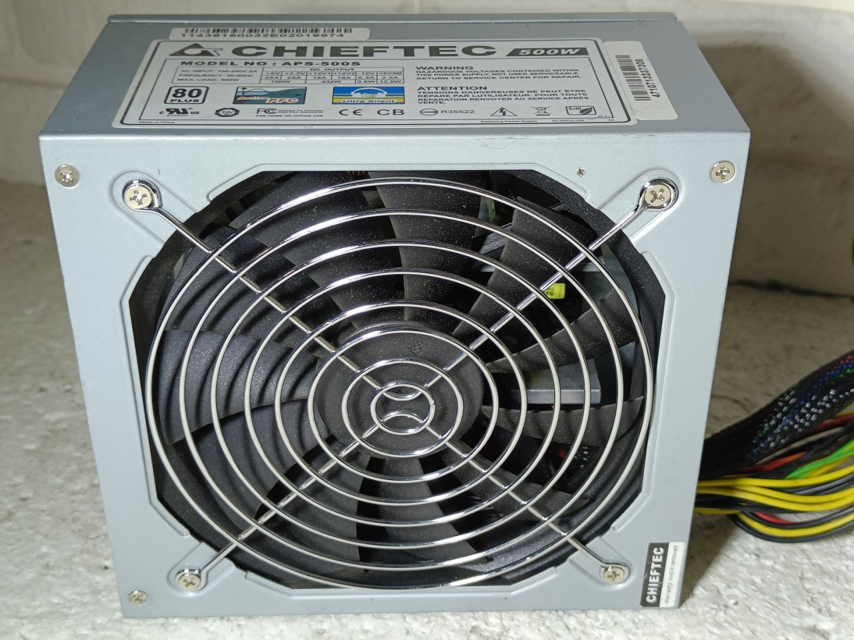Блок живлення - CHIEFTEC APS-500S 80 PLUS - 500W - ВІД 1 ГРН - фото фото фото 2