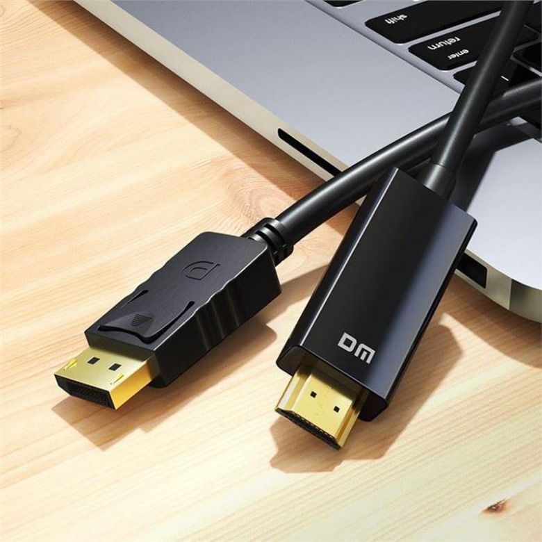 HDMI-кабель DM CHB038 1.8M HDMI+DisplayPort Чорний - фото фото фото 1