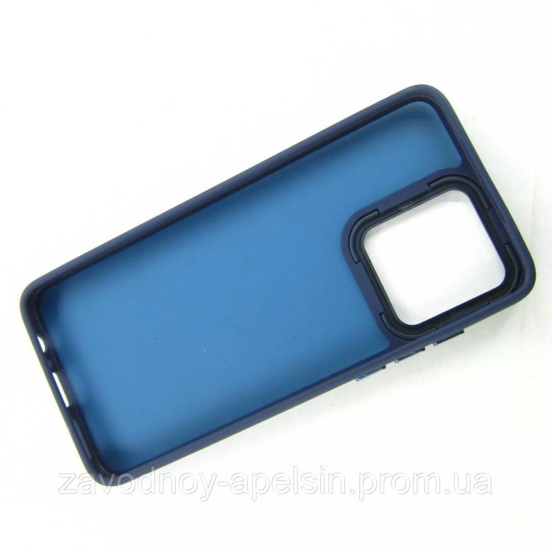 Motorola Moto G84 Матовый чехол Frame TPU+PC (синий) - фото фото фото 1
