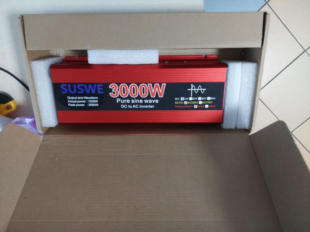 Інвертор 12V 220V 3000W чиста синусоїда перетворювач напруги - фото фото фото 0