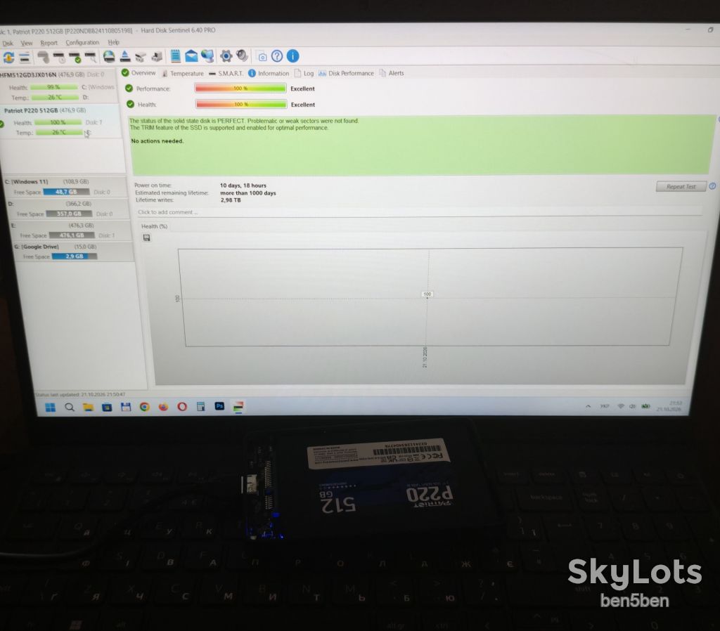 SSD 512GB Patriot P220 2.5" SATA III - фото фото фото 3