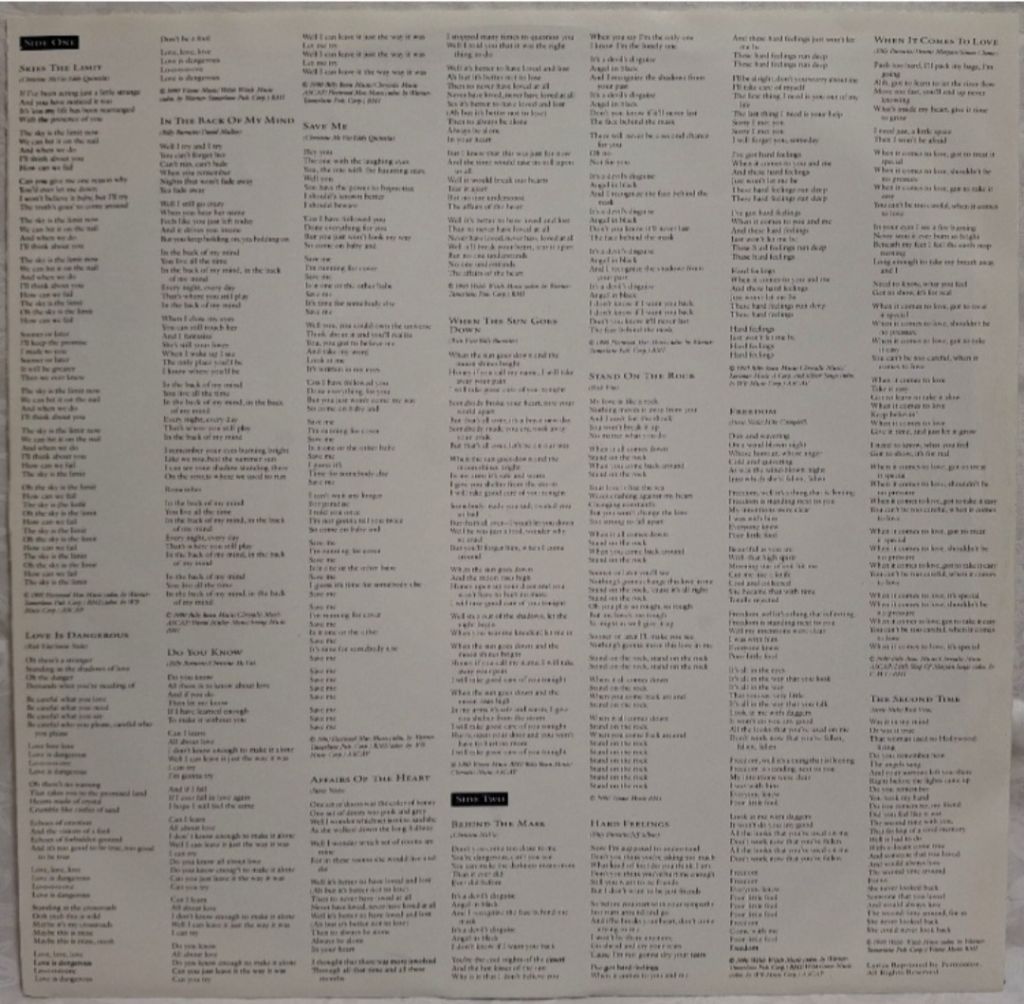 Fleetwood Mac - Behind The Mask - 1990.  (LP). 12. Vinyl. Пластинка. Germany. - фото фото фото 3