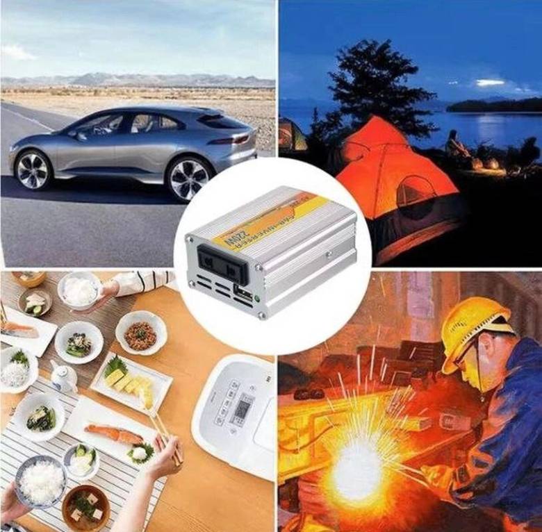 Преобразователь тока, напряжения, инвертор 220W, car inverter As-220 от аккумулятора 12V-220V - фото фото фото 5