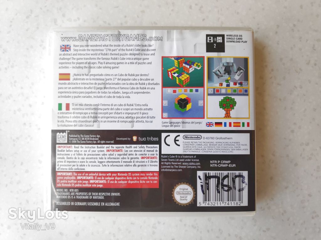 Rubik's Puzzle World. Nintendo DS Лицензия. - фото фото фото 2