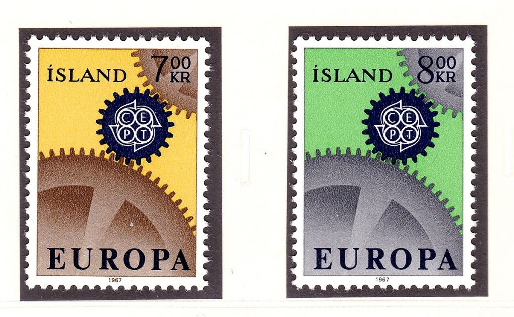 Исландия 1967 г MNH  - EUROPA CEPT - - фото фото фото 0