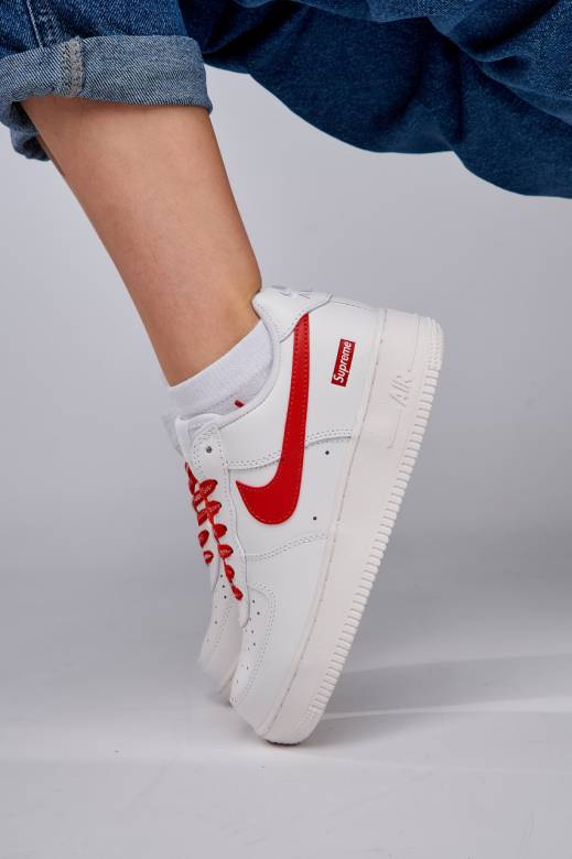 Nike Air Force 1 x Supreme White Red 38 - фото фото фото 0