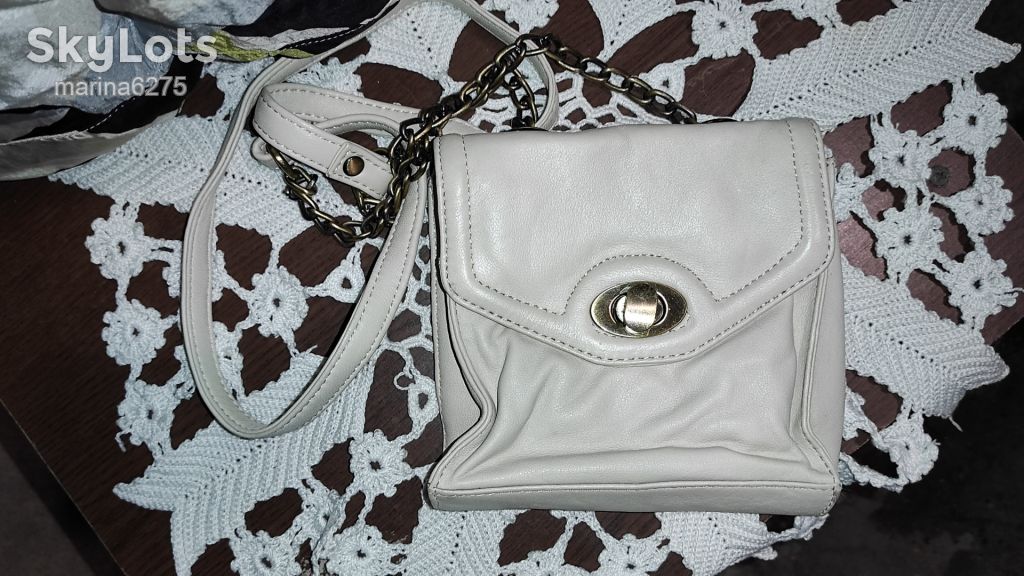 Шкіряна нюдова сумка crossbody - фото фото фото 6