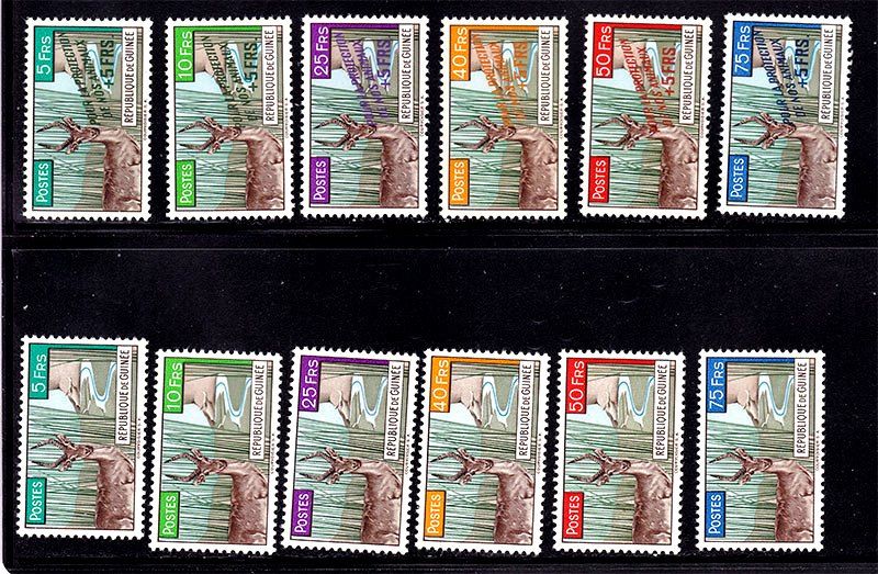 Гвинея  1961 г  MNH - надпечатка - фото фото фото 0