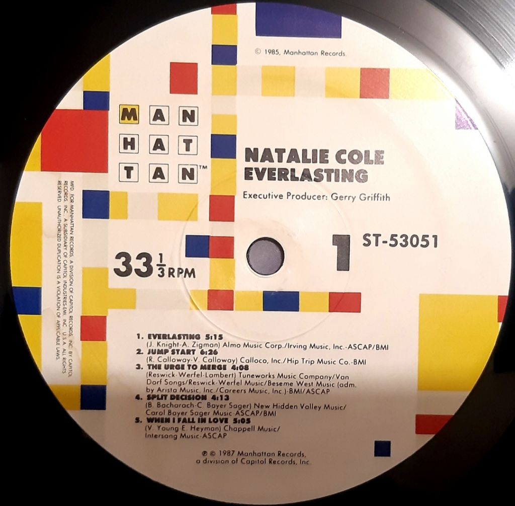 Natalie Cole - Evarlasting - 1987.  (LP). 12. Vinyl. Пластинка. U.S.A. - фото фото фото 4