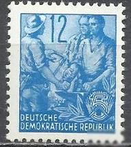 ГДР 1953 крестьянин ученый стандарт офсет 1м. - фото фото фото 0