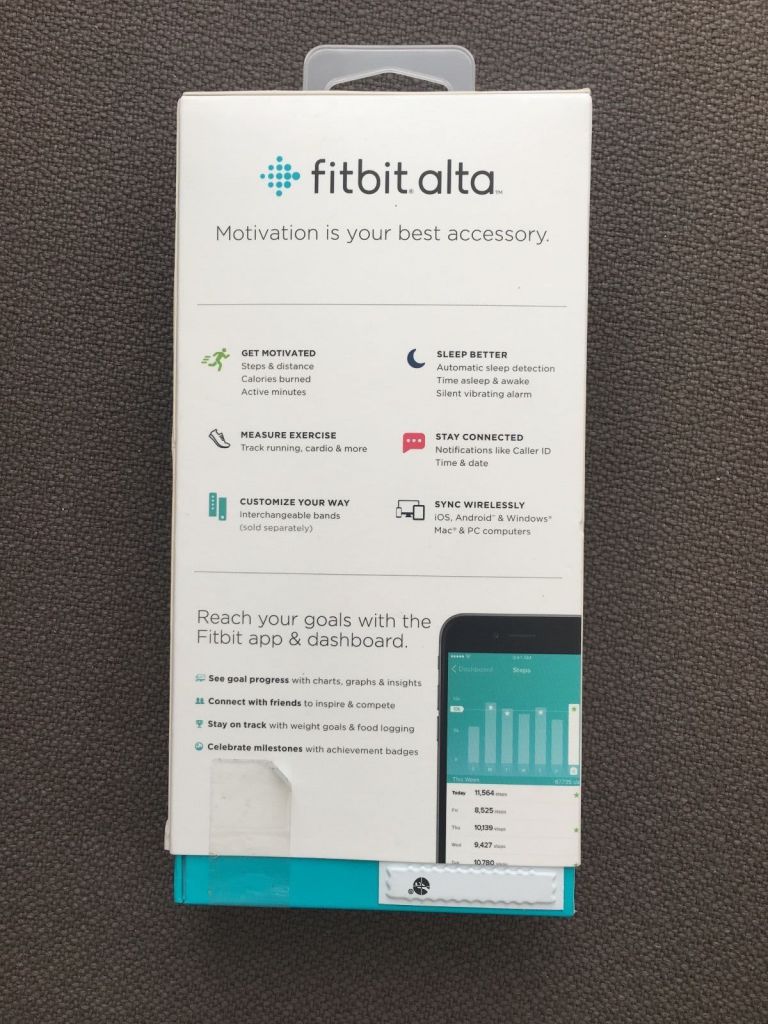 Спорт  часы-браслет Фитнес-трекер Fitbit Alta Black Small (FB406BKS) - фото фото фото 7