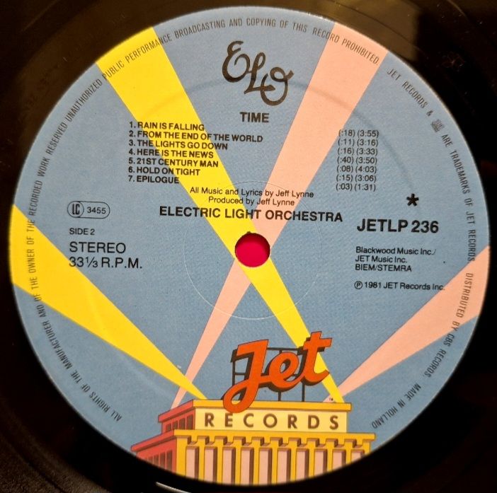 Electric Light Orchestra / ELO - Time - 1981.  (LP). 12. Vinyl. Пластинка. Holland. - фото фото фото 5