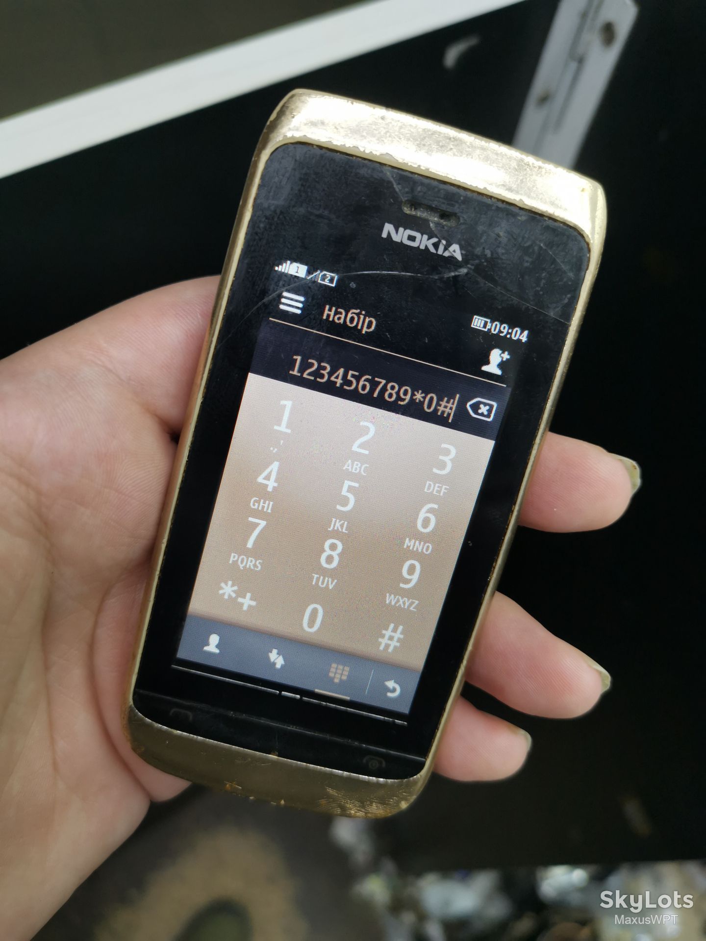 #940 Sklad Nokia Asha 308 1 gold - фото фото фото 1