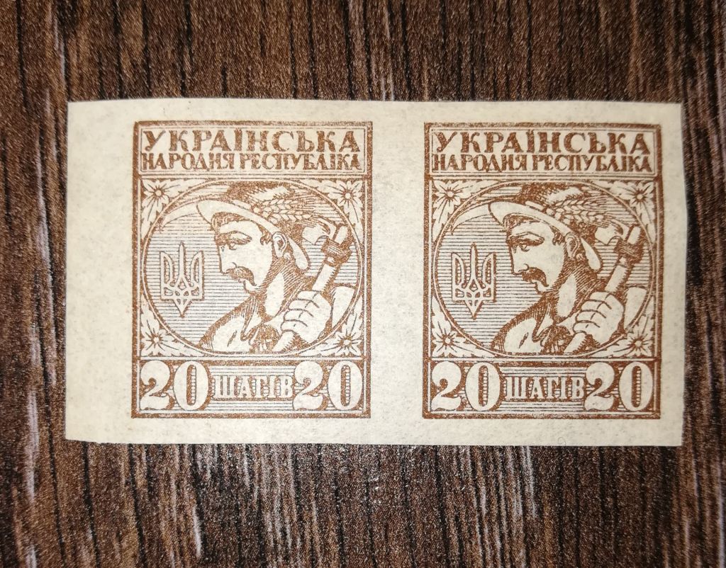 20 шагів 1918 пара, 2шт. УНР - фото фото фото 0