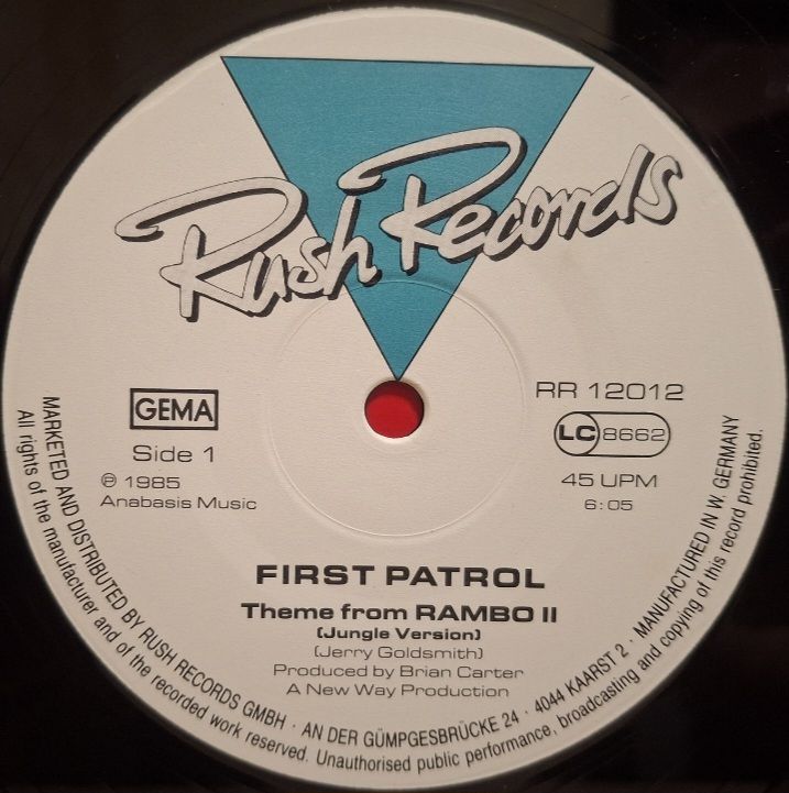 Stallone - Rambo II. First Patrol - 1985.  (EP). 12. Vinyl. Пластинка. Germany. - фото фото фото 2