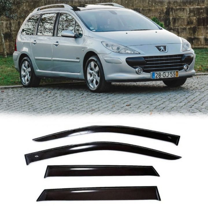 Дефлектори вікон Hic   (вітровики) Peugeot 307 SW Wagon 2002-2008 P10902 - фото фото фото 0