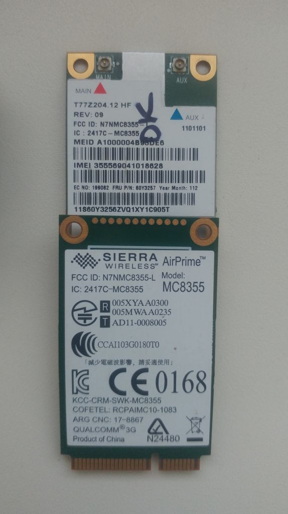 WWAN модем 3G Lenovo Ericsson H5521gw / H5321 - фото фото фото 3