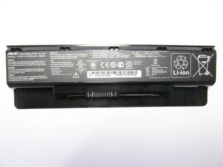 Батарея для ноутбука Asus A32-N56, 5000mAh (56Wh), 6cell, 11.1V, Li-ion, черная, - фото фото фото 0