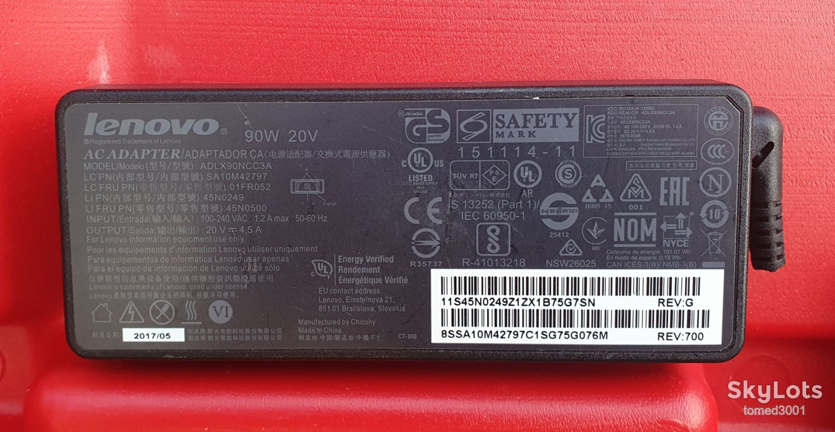 ТОВАР З НІМЕЧЧИНИ  ЗАРЯДНИЙ БЛОК ЖИВЛЕННЯ LENOVO 20V 3.25A - фото фото фото 0