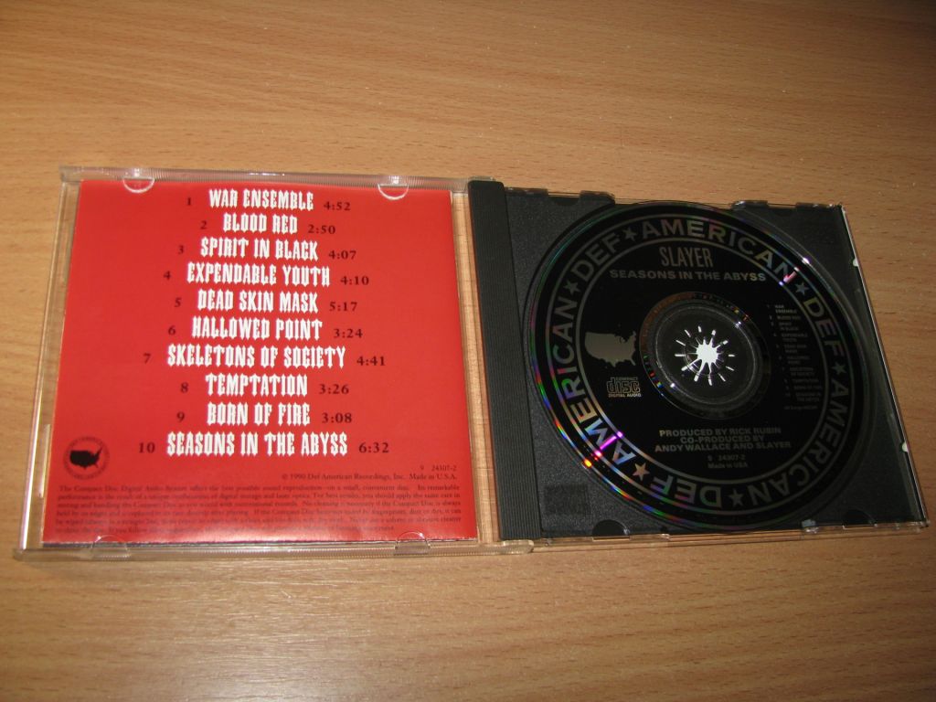 SLAYER - Seasons In The Abyss  (1990 Def American 1st press,USA) - фото фото фото 1