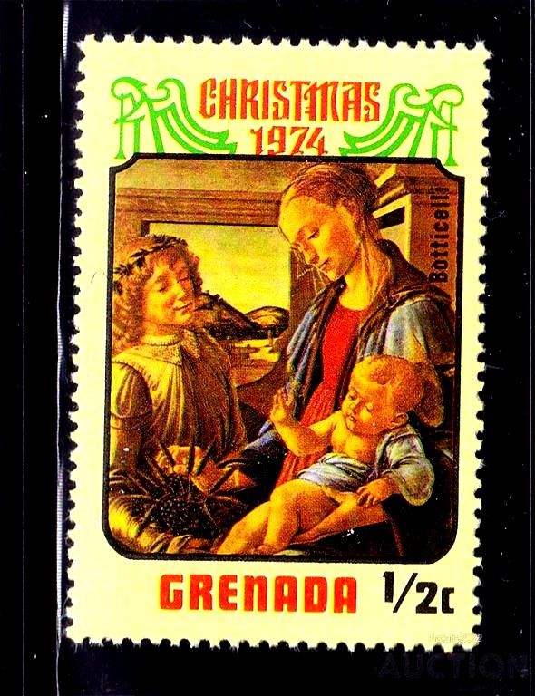 NM Искусство . Гренада 1974 г MNH - Рождество - фото фото фото 0