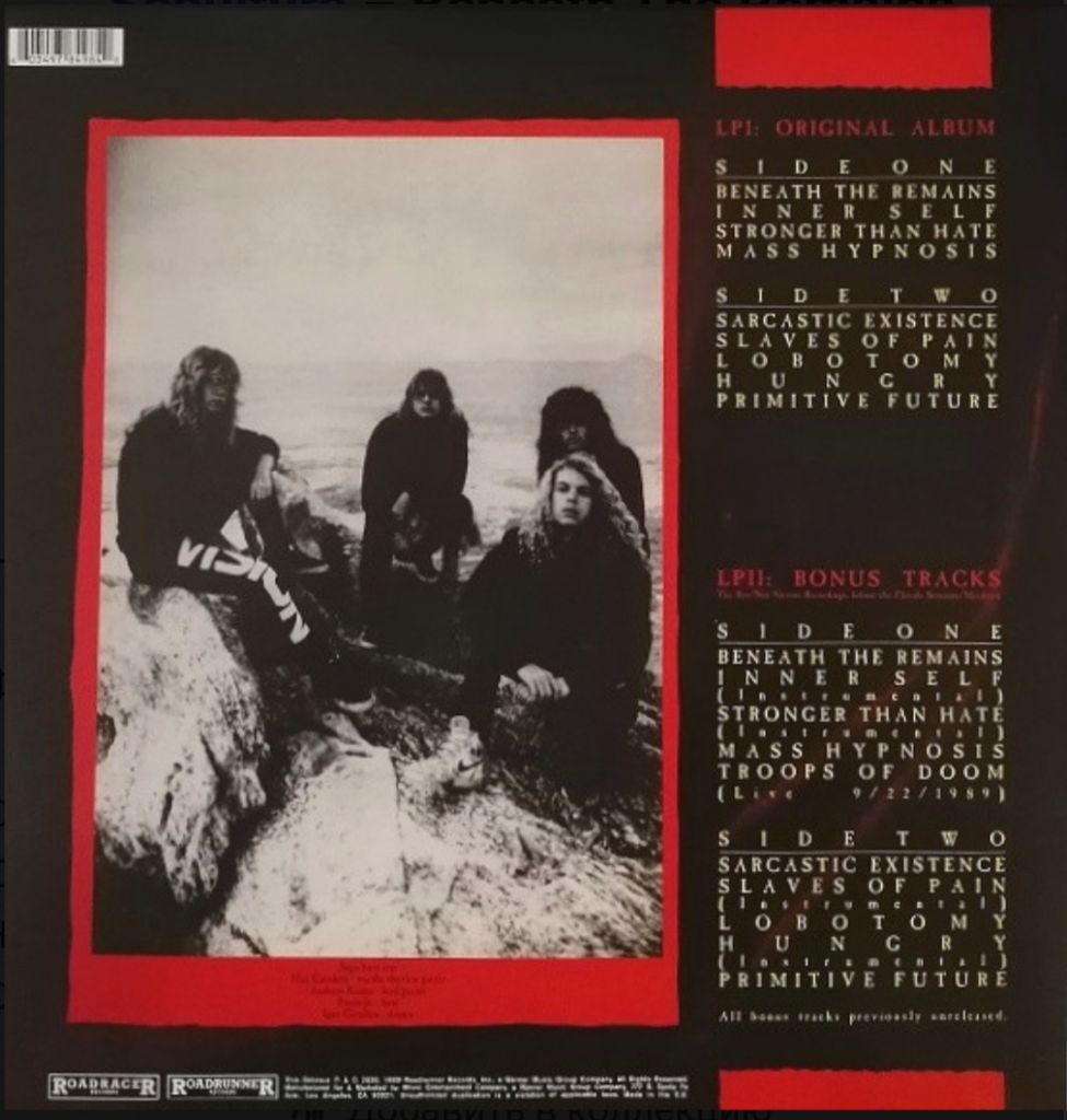 Sepultura - Beneath The Remains - 1989.  (2LP). 12. Vinyl. Пластинки. Europe. S/S - фото фото фото 1