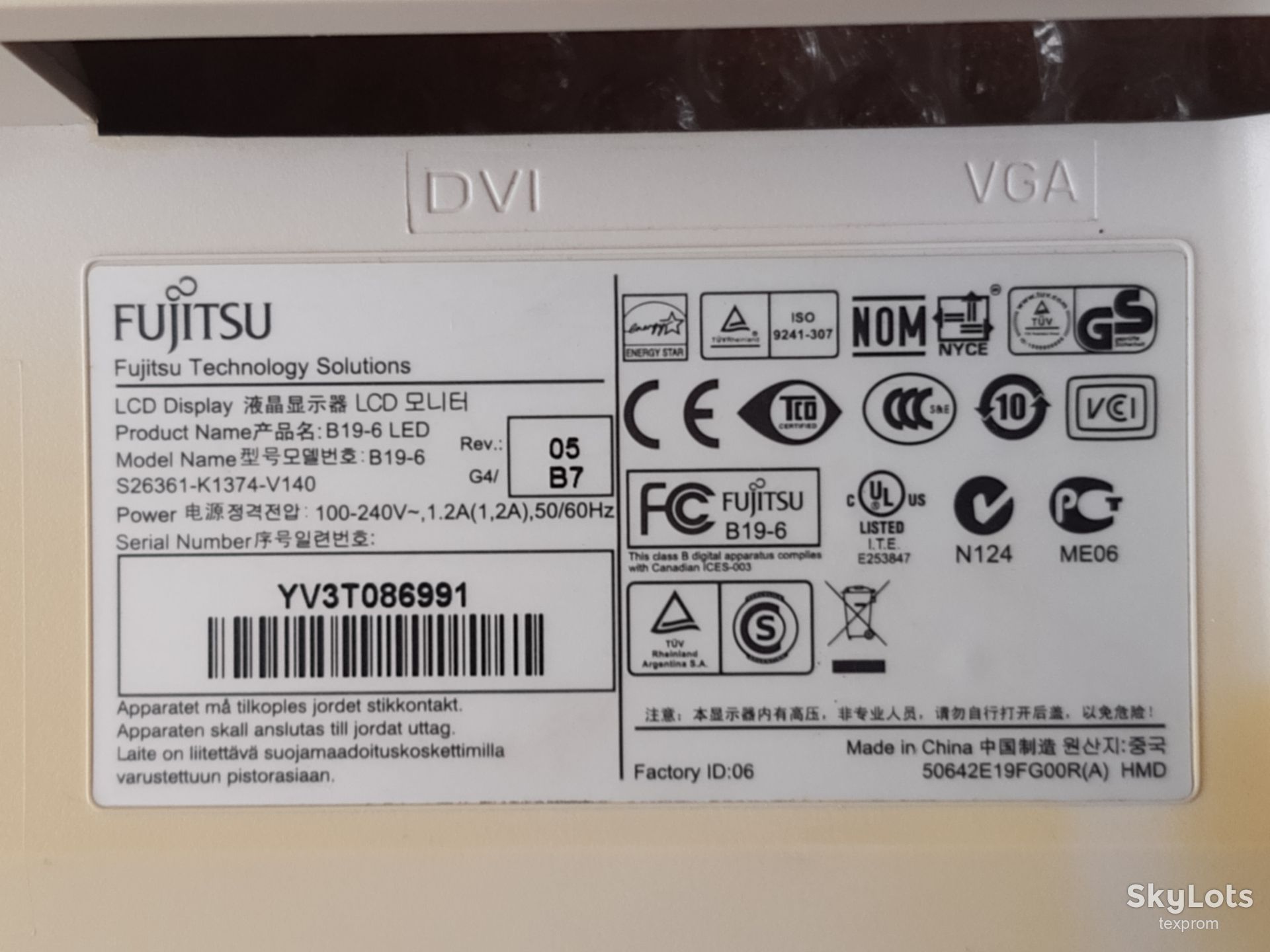 Монітор 19" Fujitsu B19-6 LED Main скалер плата керування - фото фото фото 6
