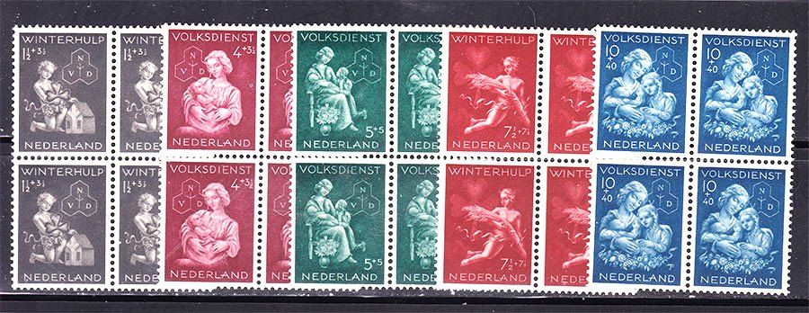 EU  Нидерланды  1944 г  MNH - квартблоки - фото фото фото 0