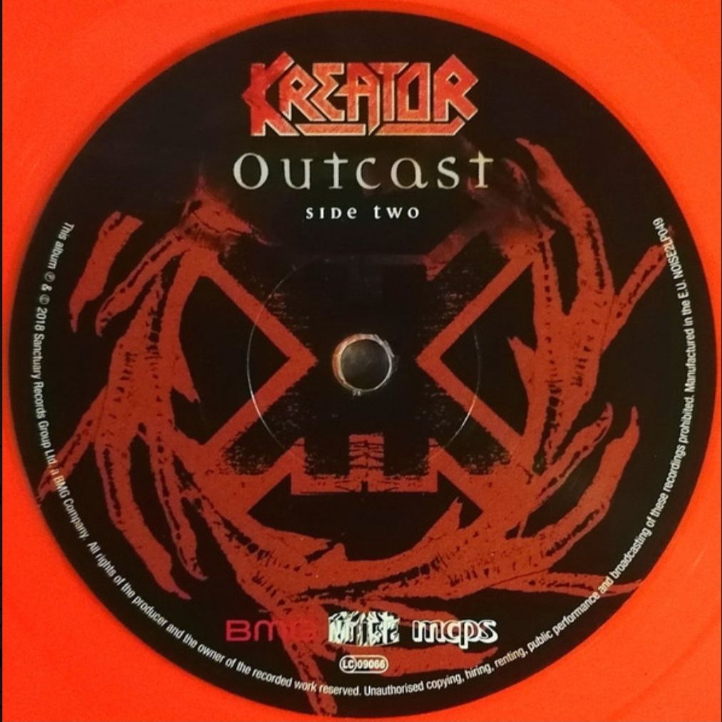 Kreator - Outcast - 1997.  (2LP). 12. Colour Vinyl. Пластинки. Europe - фото фото фото 11