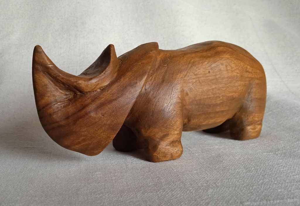Статуетка Носоріг Rhinoceros    (3) дерево ручна робота різьба - фото фото фото 2