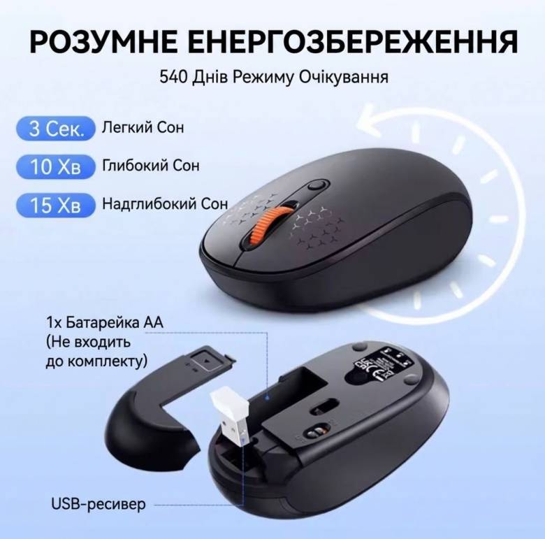 Бездротова блютуз мишка Baseus Безшумна ергономічна миша - фото фото фото 5