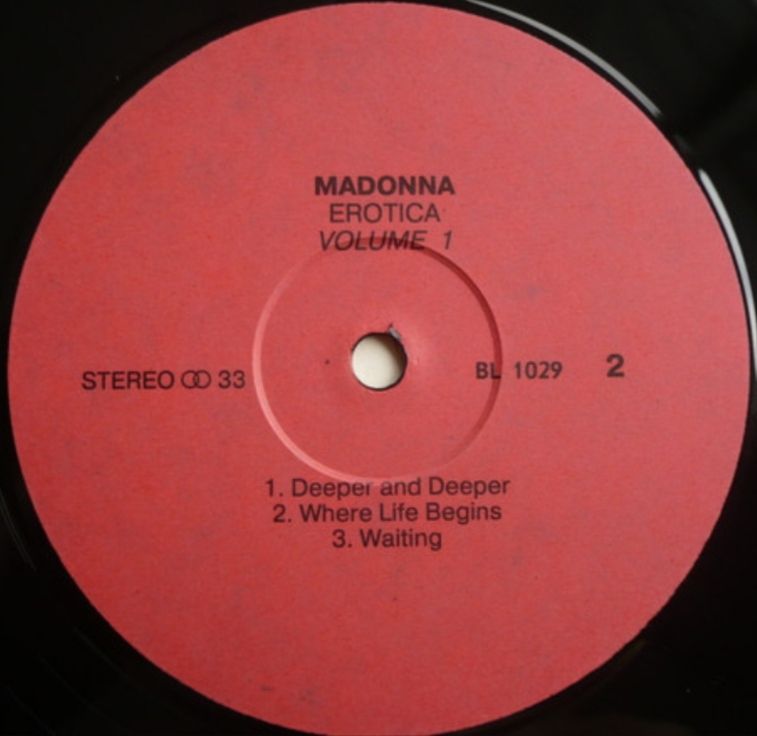 Madonna - Erotica - 1992.   (2LP). 12. Vinyl. Пластинки - фото фото фото 4