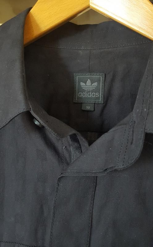Эксклюзивная черная рубашка adidas - фото фото фото 3