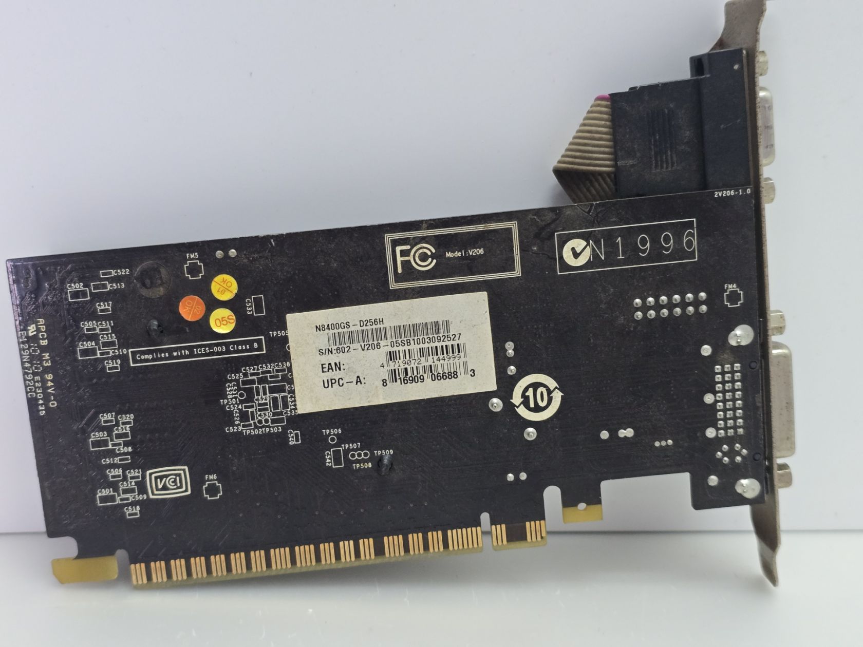 Видеокарта PNY GeForce 8400Gs 256 MB  (GDDR2,64 Bit,PCI-Ex,Б/у) - фото фото фото 2