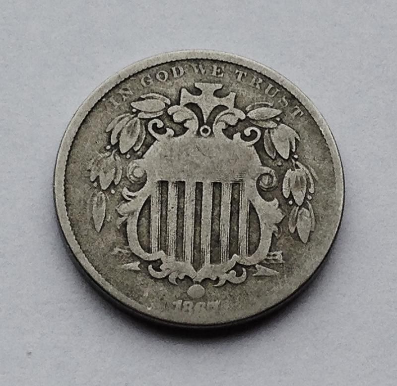 5 центов, 1867 г, США - фото фото фото 0