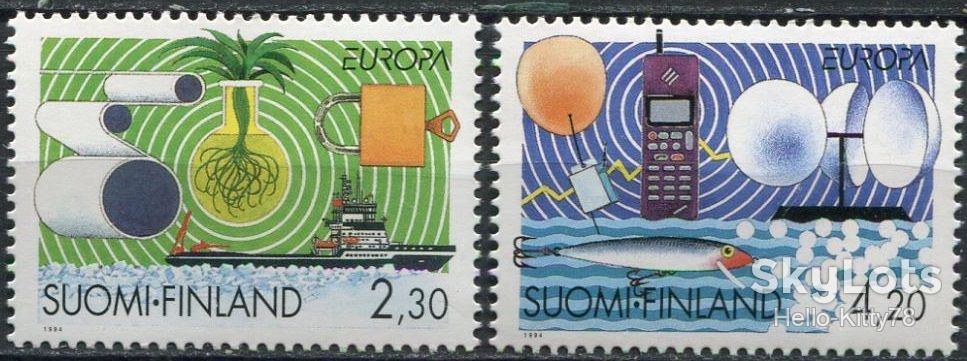 Финляндия 1994 Европа CEPT Mi 1248-1249 MNH - фото фото фото 0