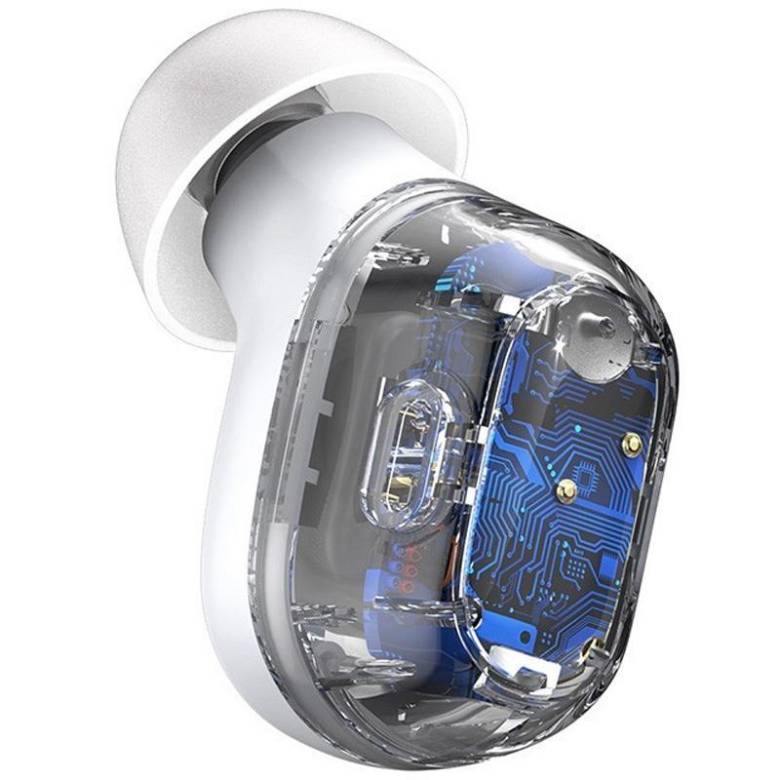 Навушники Bluetooth бездротові Baseus WM01 вакуумні з мікрофоном White - фото фото фото 3